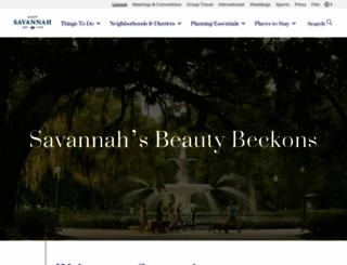 visitsavannah.com screenshot