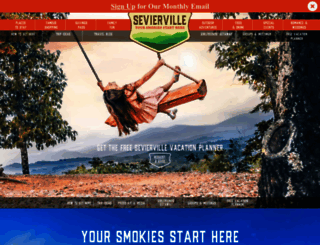 visitsevierville.com screenshot