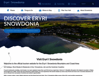 visitsnowdonia.info screenshot