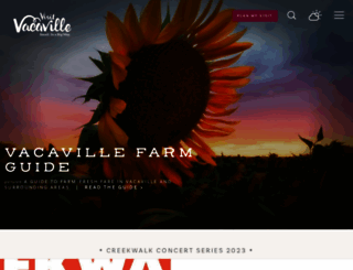 visitvacaville.com screenshot