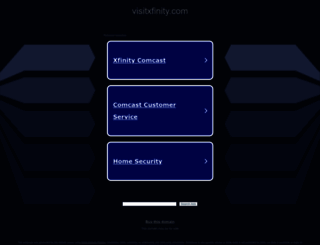 visitxfinity.com screenshot