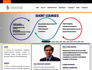 vispro.itu.edu.pk screenshot