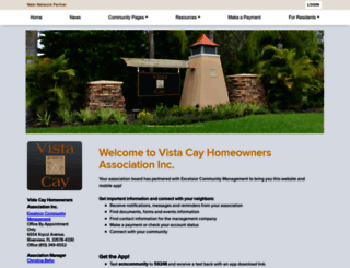 vistacaytownhomeshoa.com screenshot