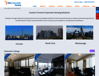 vistacorporatehousing.com screenshot