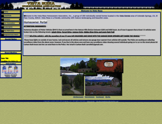 vistamesahoa.org screenshot