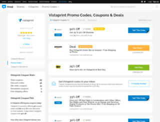 vistaprint.bluepromocode.com screenshot