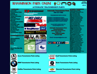 vistatransmissionparts.com screenshot