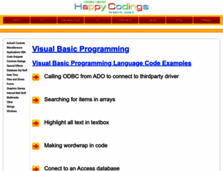 visualbasic.happycodings.com screenshot