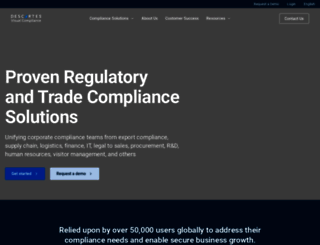 visualcompliance.com screenshot