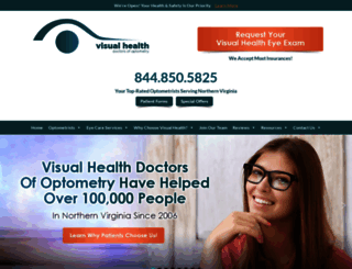 visualhealthoptometrist.com screenshot