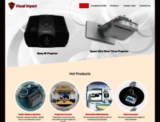 visualimpactprojectors.com screenshot