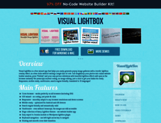 visuallightbox.com screenshot