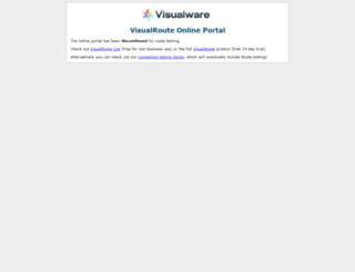 visualroute.visualware.com screenshot