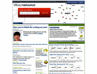 visualthesaurus.com screenshot