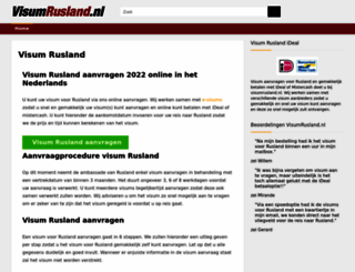 visumrusland.nl screenshot