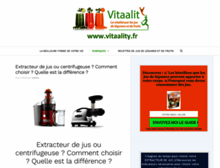 vitaality.fr screenshot