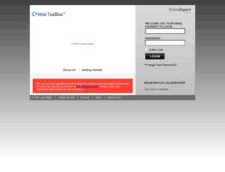 vital.onlineexpert.com screenshot