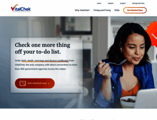 vitalcheck.com screenshot