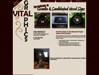 vitalgraphicsandgranitesigns.com screenshot