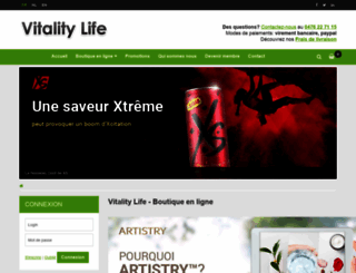 vitality-life.be screenshot
