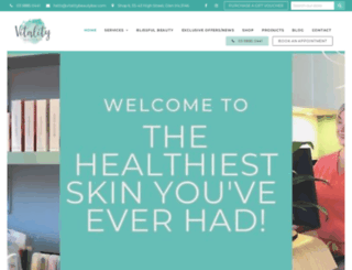 vitalitybeautybar.com.au screenshot