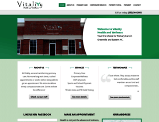 vitalityhealthservices.net screenshot