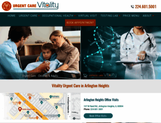 vitalityurgentcare.com screenshot