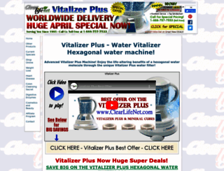 vitalizer-plus.clearlifenet.com screenshot