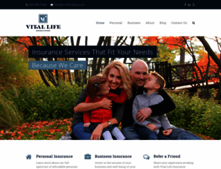 vitallifeinsurance.com screenshot
