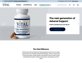 vitalnutrients.net screenshot
