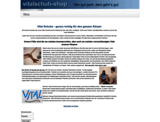 vitalschuh-shop.at screenshot