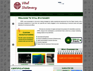 vitalstationery.com screenshot