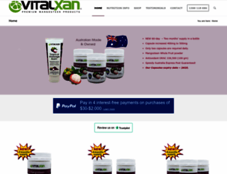vitalxan.com.au screenshot