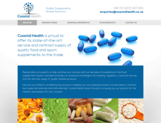 vitamin-contract-manufacturers.co.uk screenshot