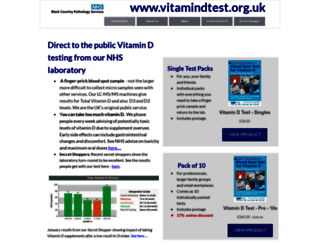 vitamindtest.org.uk screenshot