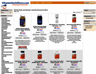 vitaminherbstore.com screenshot