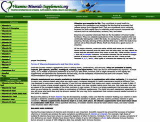 vitamins-minerals-supplements.org screenshot