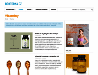 vitaminy.doktorka.cz screenshot