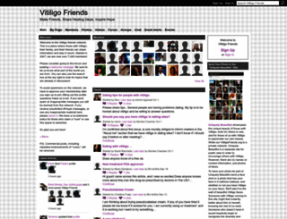 vitiligofriends.org screenshot