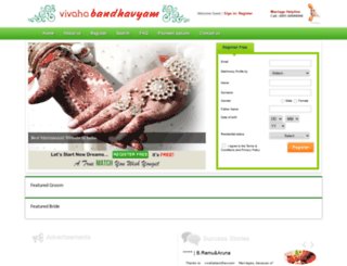 vivahabandhavyam.com screenshot