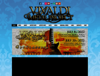 vivaldimetalproject.com screenshot