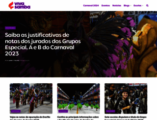 vivasamba.com.br screenshot