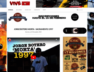 viveskateboarding.com screenshot