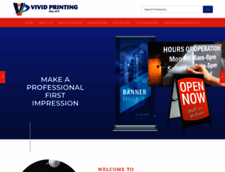 vivid-printing.com screenshot