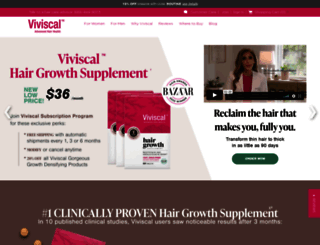 viviscalhealthyhairclub.com screenshot