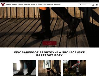 vivobarefoot.cz screenshot