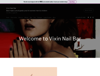 vixinnailbar.com screenshot