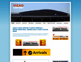 vizagairport.in screenshot