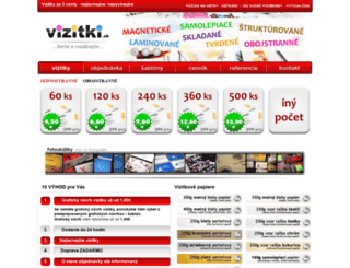 vizitki.sk screenshot