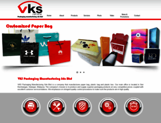 vkspackaging.com screenshot